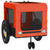 Pet Bike Trailer Orange and Black Oxford Fabric and Iron