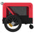 Pet Bike Trailer Red and Black Oxford Fabric and Iron