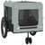 Pet Bike Trailer Grey and Black Oxford Fabric and Iron