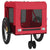 Pet Bike Trailer Red and Black Oxford Fabric and Iron