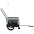 Pet Bike Trailer Grey and Black Oxford Fabric and Iron