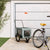 Pet Bike Trailer Grey and Black Oxford Fabric and Iron