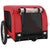 Pet Bike Trailer Red and Black Oxford Fabric and Iron