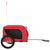 Pet Bike Trailer Red and Black Oxford Fabric and Iron