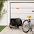 Pet Bike Trailer Black Oxford Fabric and Iron