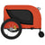 Pet Bike Trailer Orange and Black Oxford Fabric and Iron