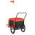 Pet Bike Trailer Orange and Black Oxford Fabric and Iron