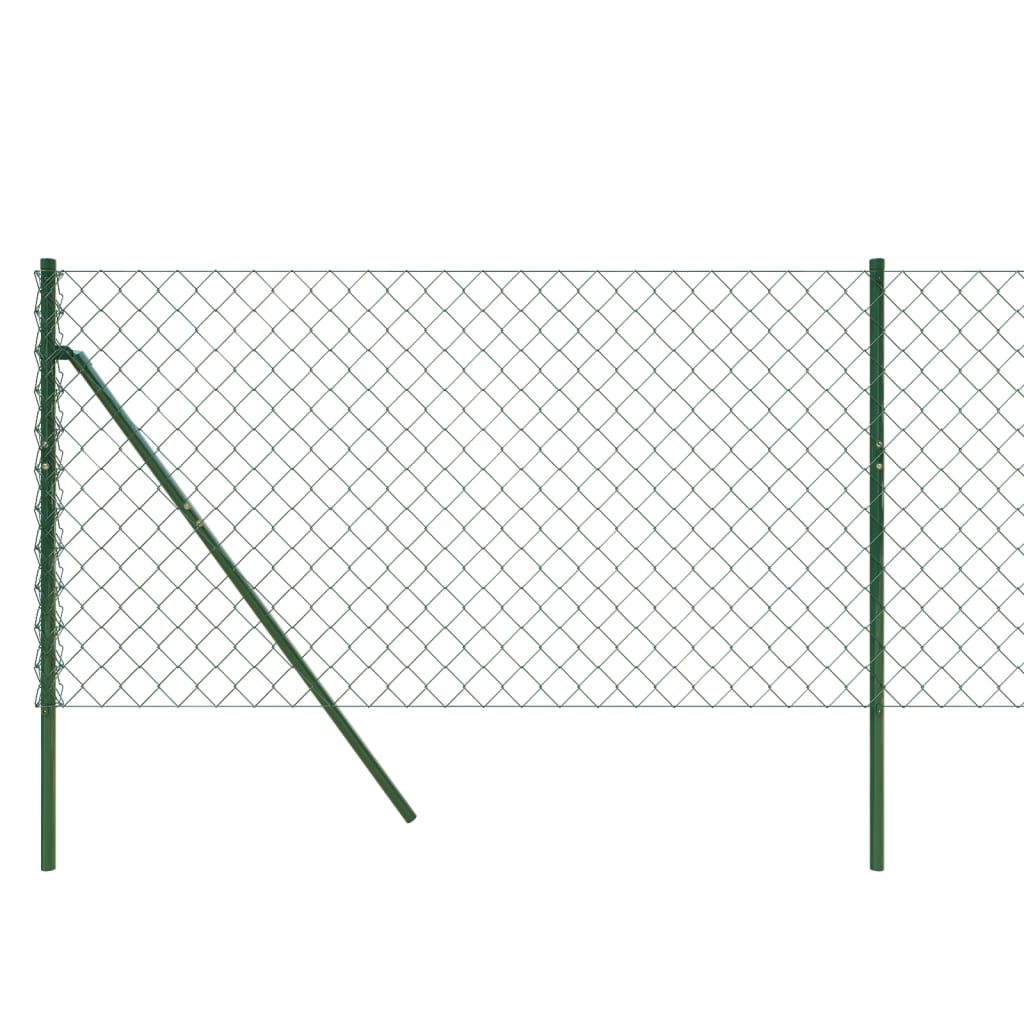 Chain Link Fence Green 0.8x25 m