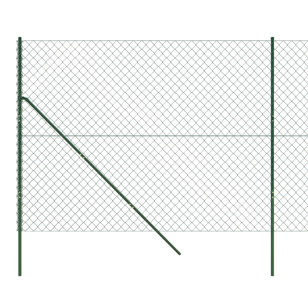 Chain Link Fence Green 1.6x25 m