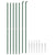 Chain Link Fence with Spike Anchors Green 1.4x10 m