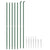 Chain Link Fence with Spike Anchors Green 1.6x10 m