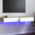 TV Cabinet with LED Lights White and Sonoma Oak 120x35x15.5 cm