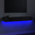 TV Cabinet with LED Lights High Gloss Black 120x35x15.5 cm