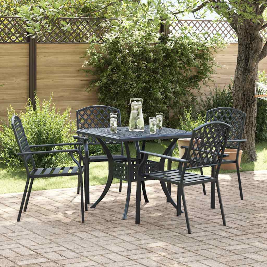 Garden Chair 4 pcs Anthracite 56 x 65 x 89 cm Steel