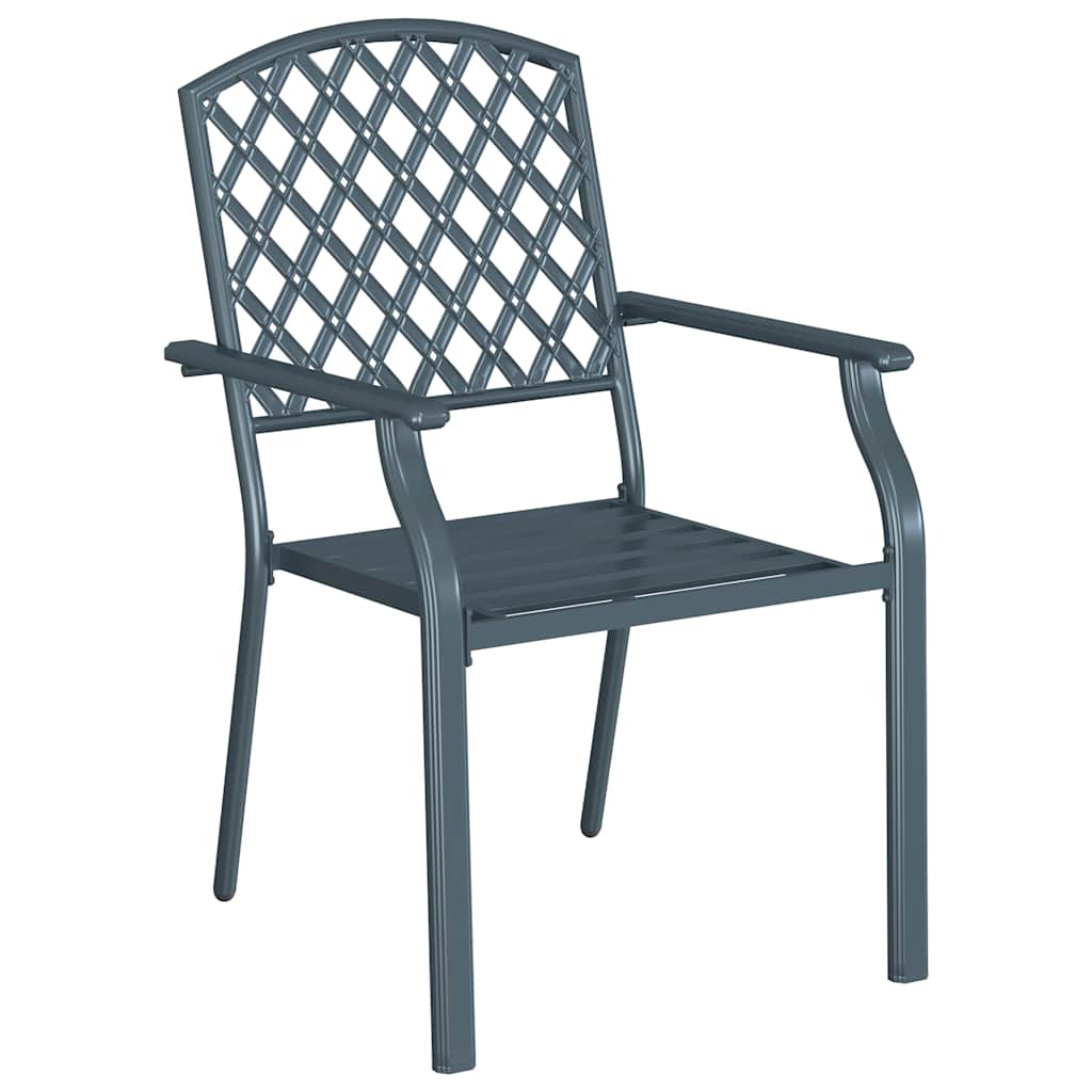 Garden Chair 4 pcs Anthracite 56 x 65 x 89 cm Steel