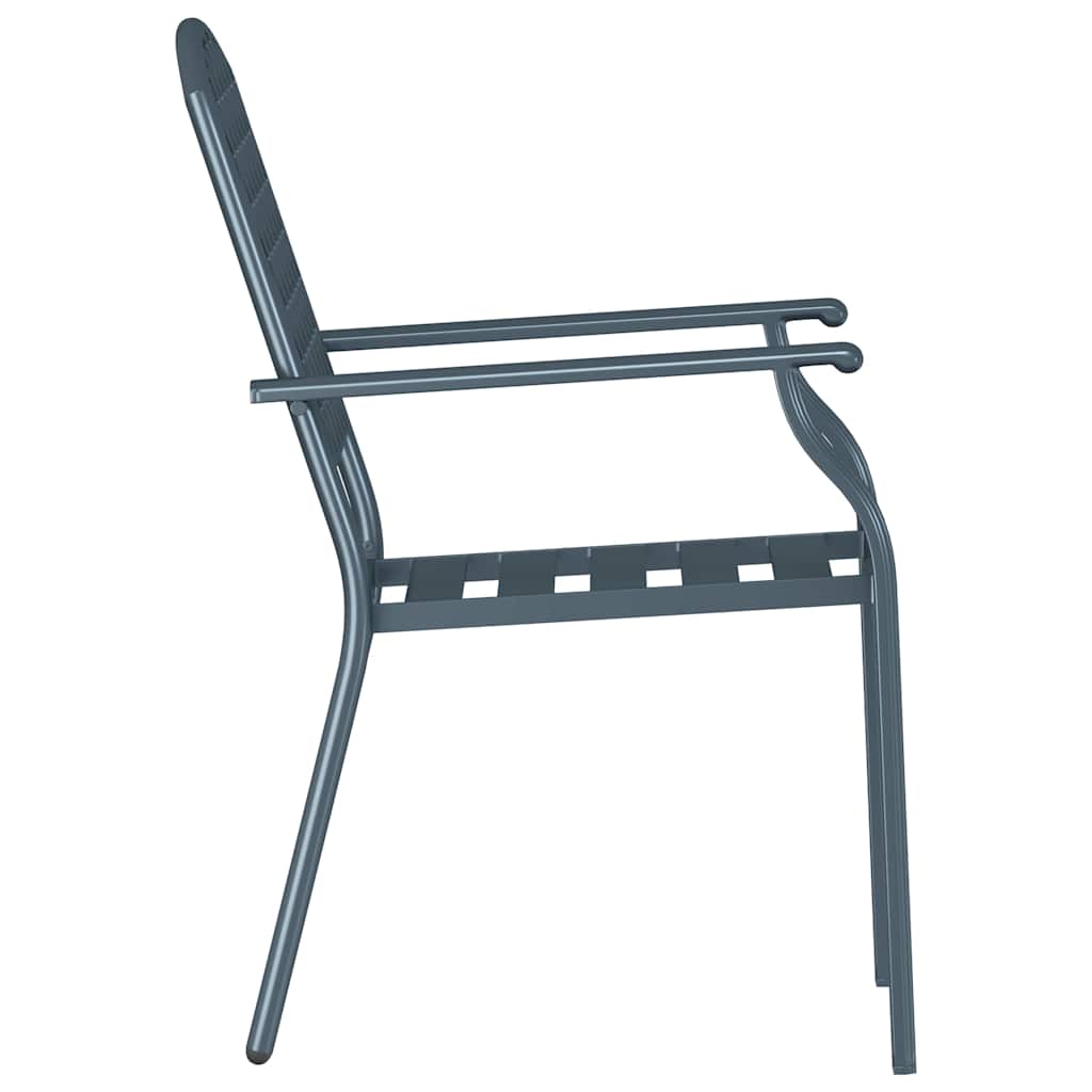 Garden Chair 4 pcs Anthracite 56 x 65 x 89 cm Steel