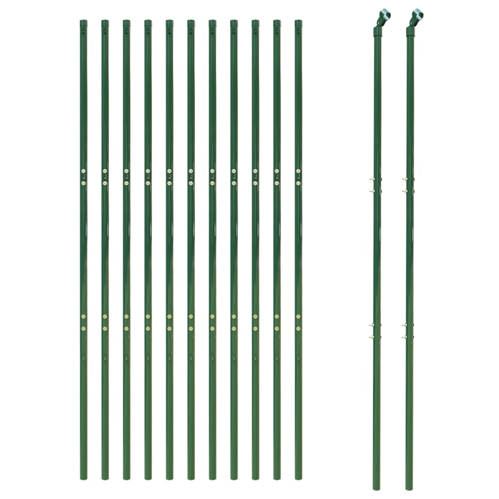 Wire Mesh Fence Green 1.6x25 m Galvanised Steel