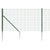 Wire Mesh Fence with Spike Anchors Green 1.1x25 m