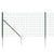 Wire Mesh Fence with Spike Anchors Green 1.1x25 m