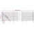 Wire Mesh Fence with Spike Anchors Anthracite 1.4x25 m
