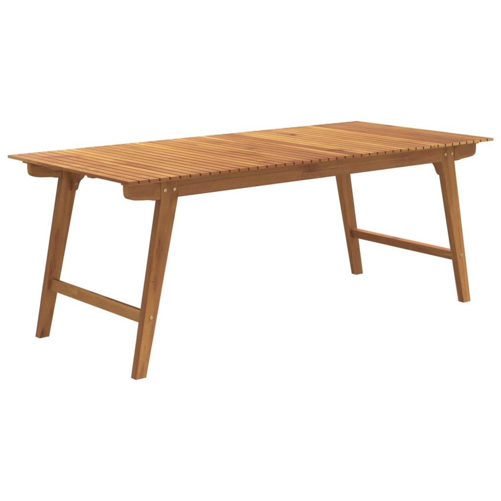 7 Piece Garden Dining Set Solid Wood Acacia