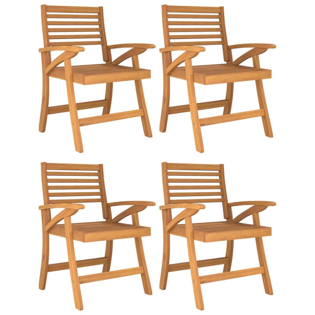 Garden Chairs 4 pcs 58x58x87 cm Solid Wood Acacia