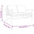 3 Piece Garden Lounge Set with Cream White Cushions Bamboo