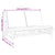 4 Piece Garden Lounge Set with Cream White Cushions Bamboo