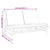 5 Piece Garden Lounge Set with Cream White Cushions Bamboo