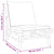 3 Piece Garden Lounge Set with Cream White Cushions Bamboo
