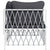 Garden Corner Sofa with Cushions White Woven Fabric
