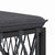 Garden Corner Sofa with Cushions Anthracite Woven Fabric