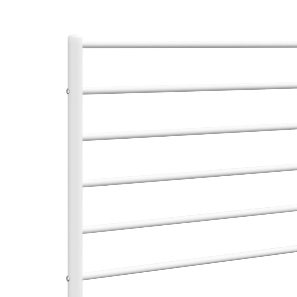 Metal Headboard White 152 cm Queen