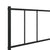 Metal Bed Frame without Mattress with Footboard Black 107x203 cm King Single