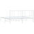 Metal Bed Frame without Mattress with Headboard White 183x203 cm King
