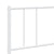 Metal Bed Frame without Mattress with Headboard White 183x203 cm King