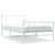 Metal Bed Frame without Mattress with Footboard White 107x203 cm King Single