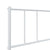 Metal Bed Frame without Mattress with Footboard White 107x203 cm King Single
