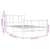 Metal Bed Frame without Mattress with Footboard White 107x203 cm King Single
