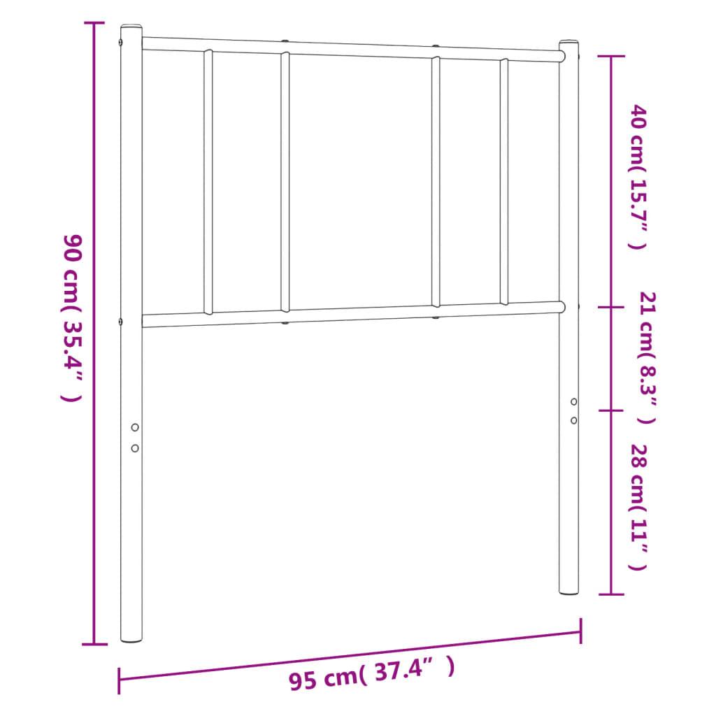 Metal Replace Headboard White 90 cm