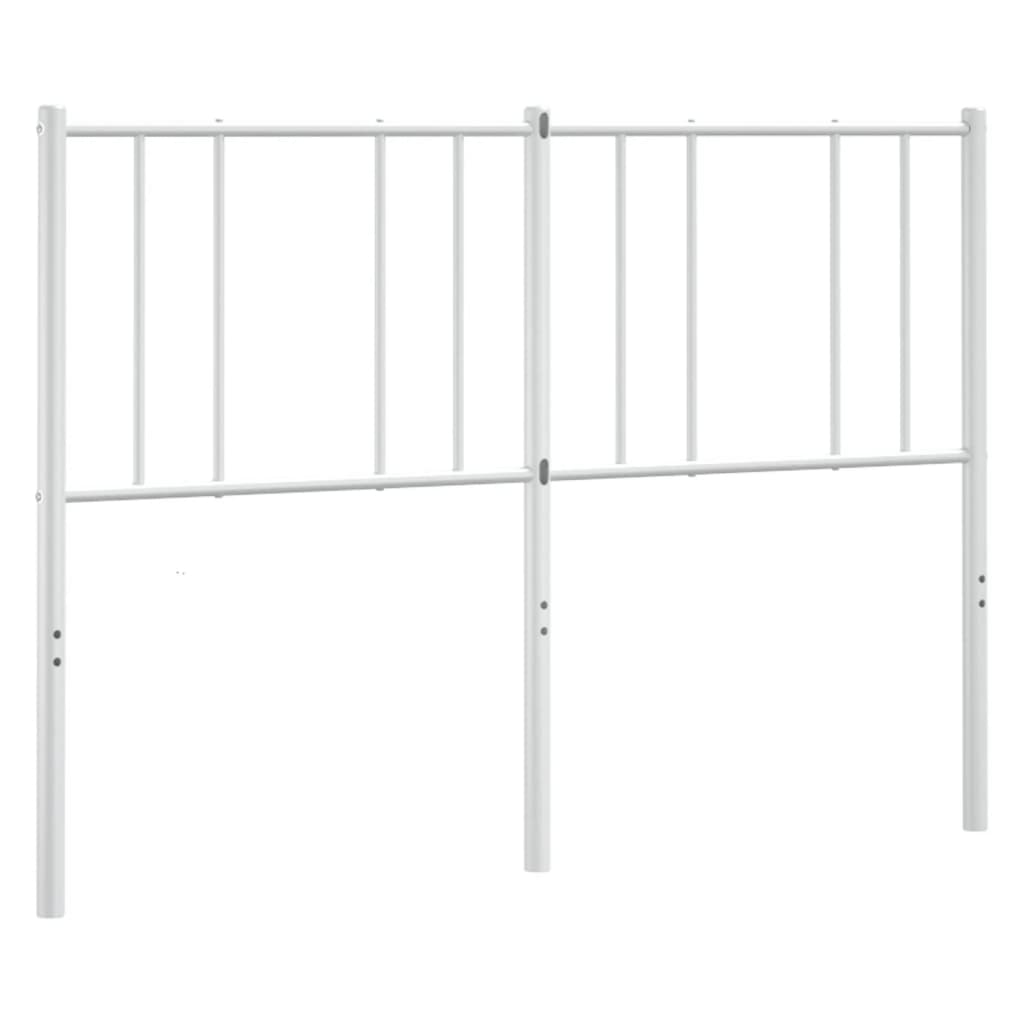 Metal Headboard White 137 cm Double