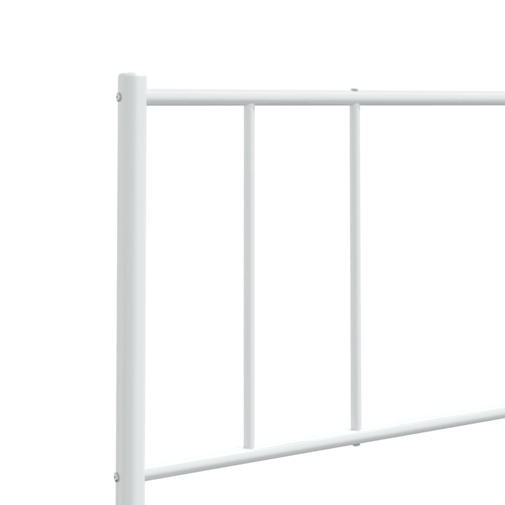 Metal Headboard White 137 cm Double