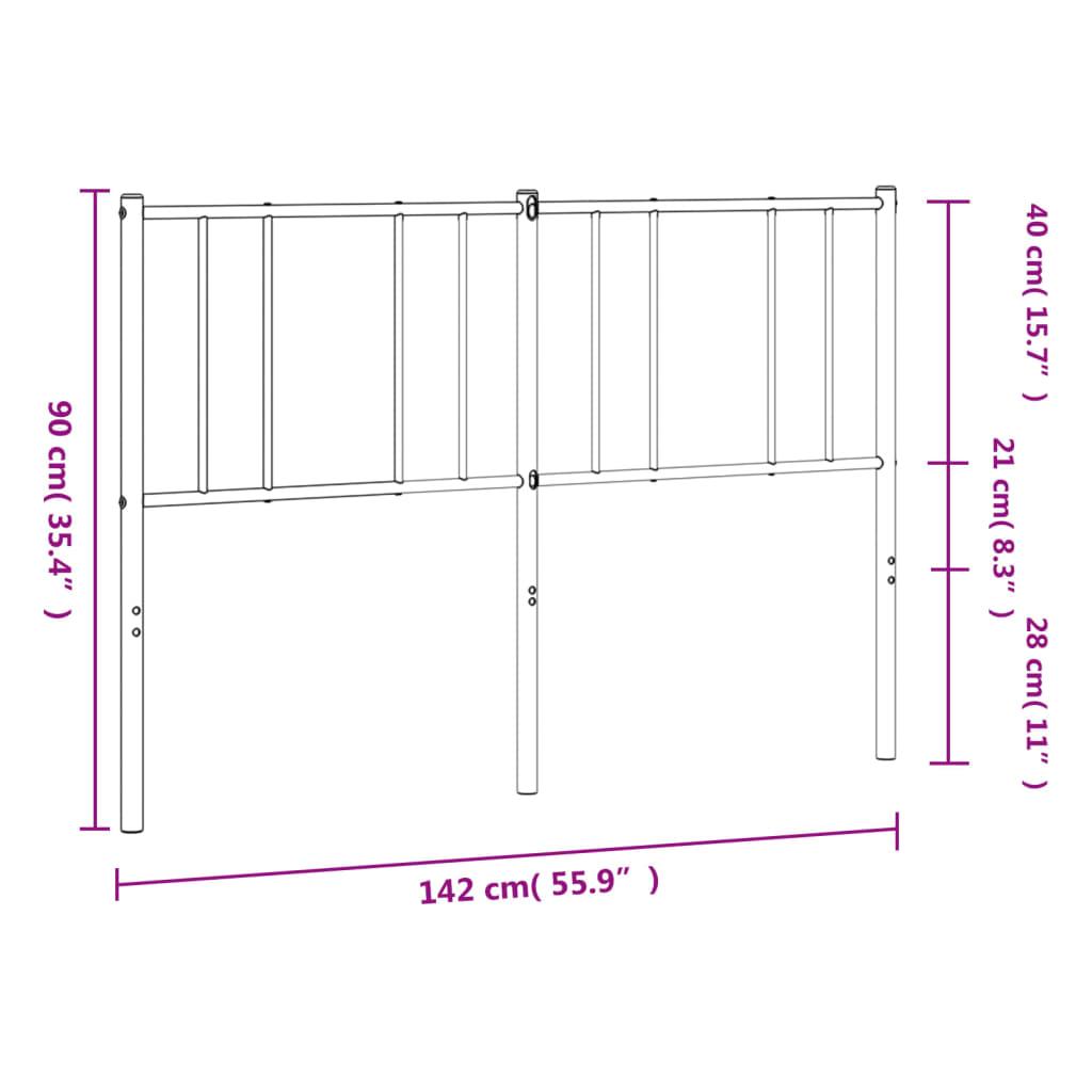 Metal Replace Headboard White 135 cm