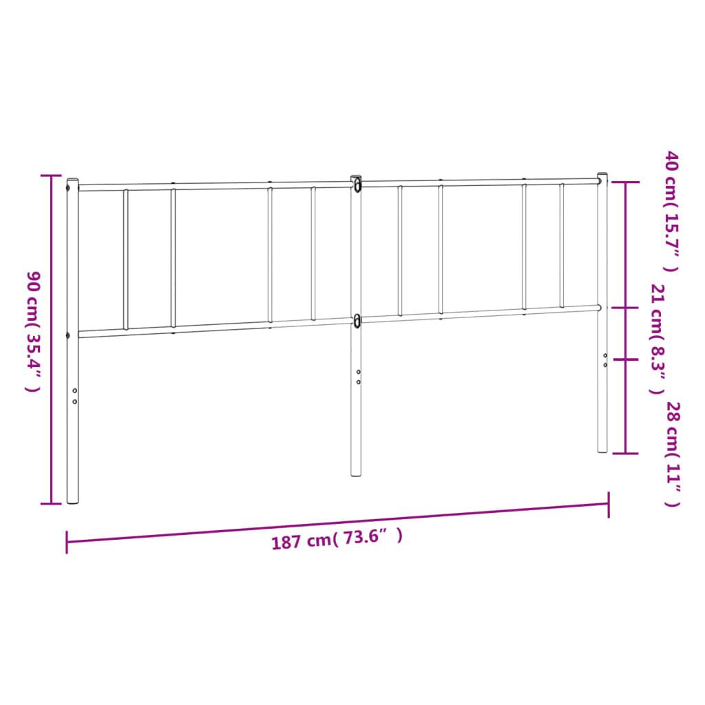 Metal Replace Headboard White 180 cm