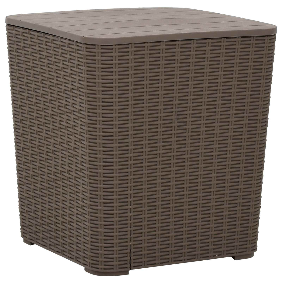 Garden Table with Removable Lid Light Brown Polypropylene