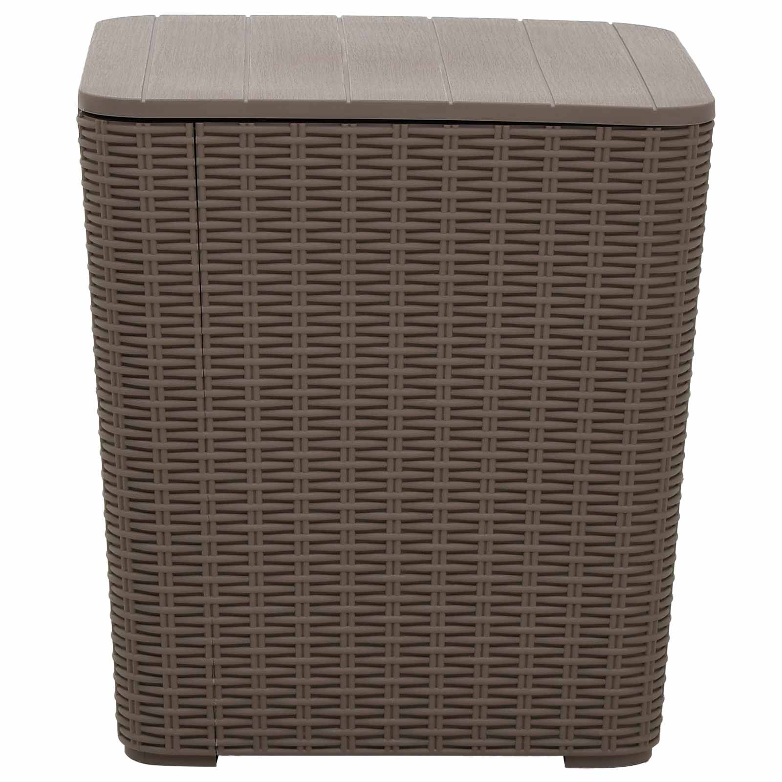 Garden Table with Removable Lid Light Brown Polypropylene