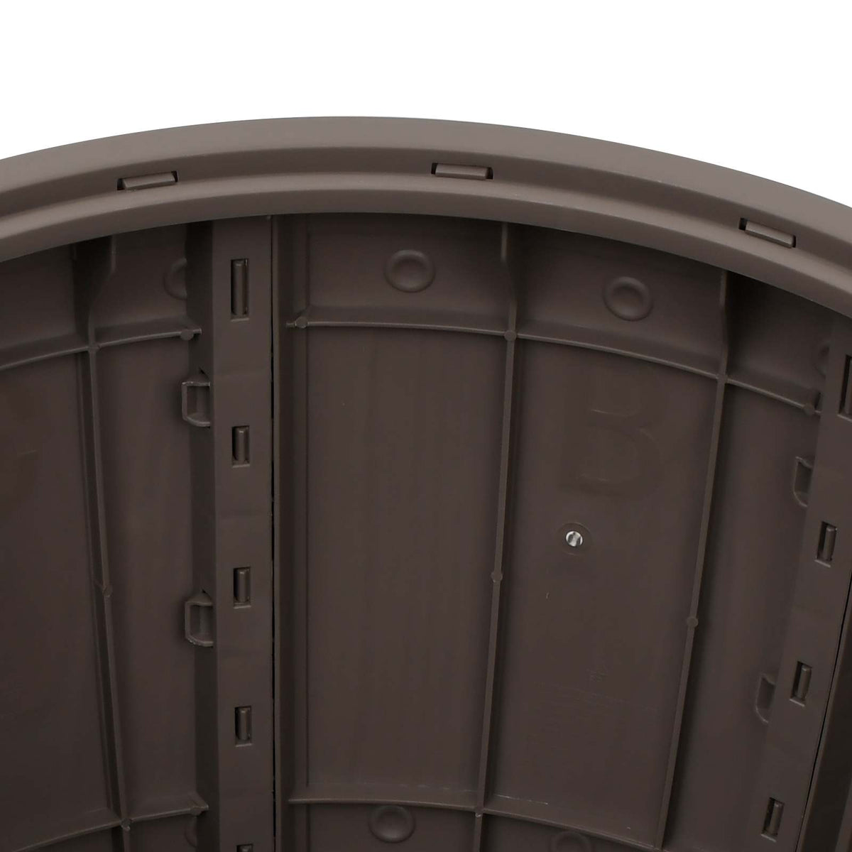 3-in-1 Garden Storage Box Light Brown Polypropylene