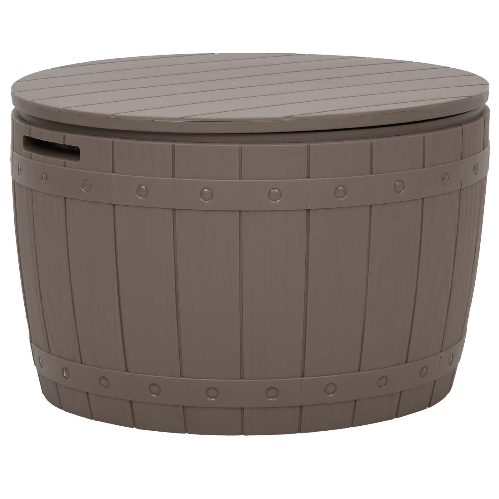 3-in-1 Garden Storage Box Light Brown Polypropylene