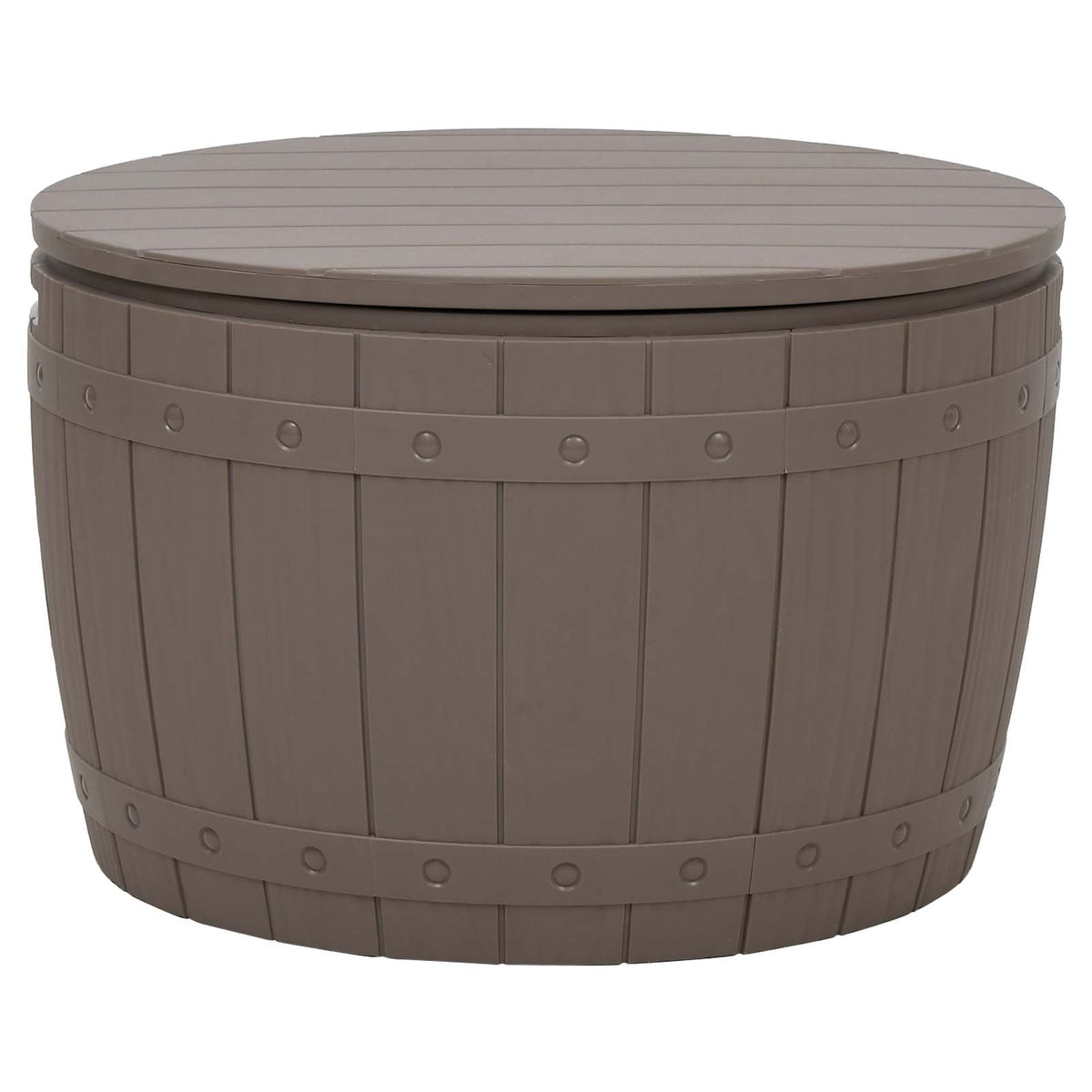 3-in-1 Garden Storage Box Light Brown Polypropylene