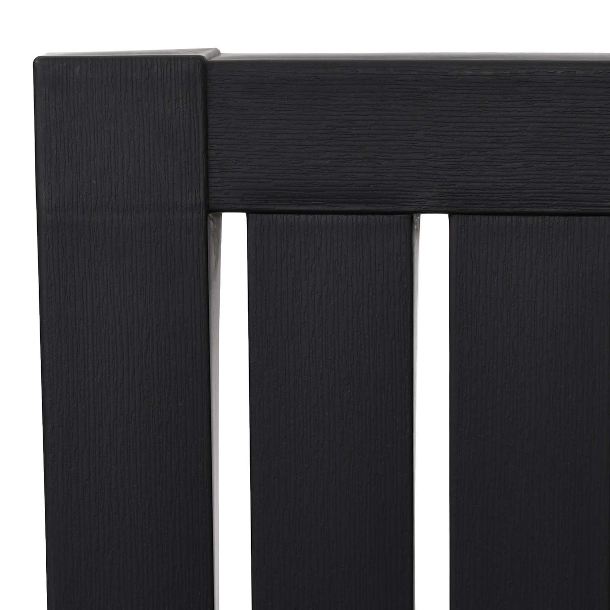 Garden Adirondack Chair Black Polypropylene